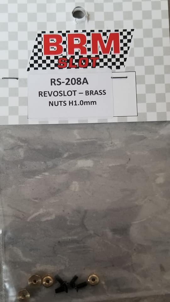 RS-208A Revo Slot Brass Nut H1.00mm ZERO FLOATING X 4